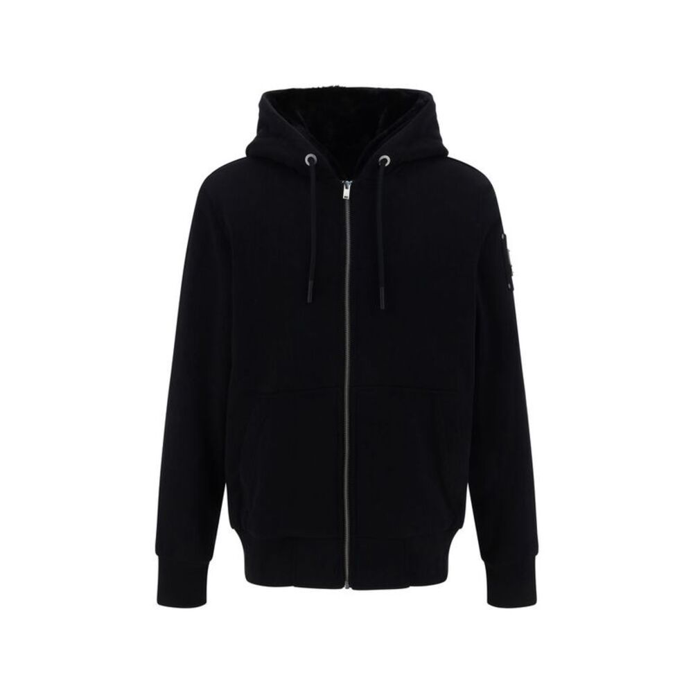 Moose Knuckles Black Polyester Men's Sweatshirt